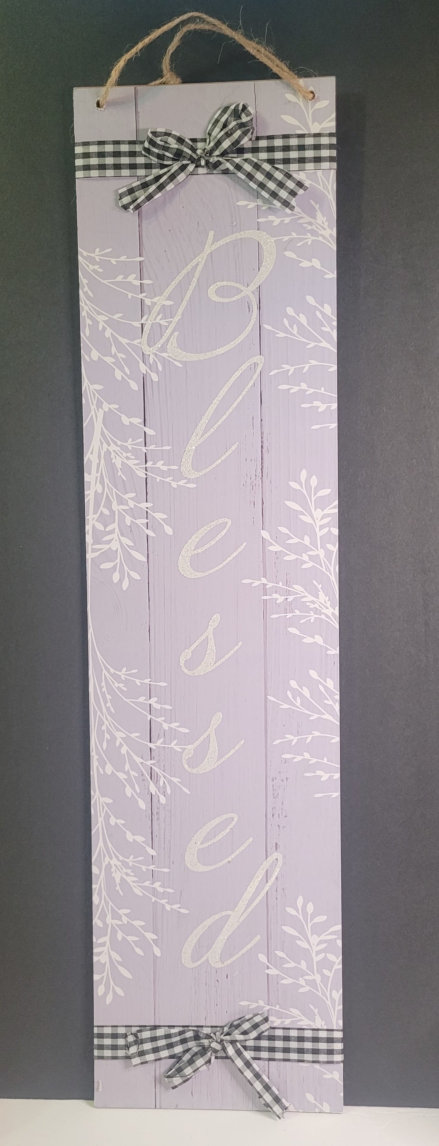 BLESSED - Hanging Decor Indoor/ Outdoor 24×6