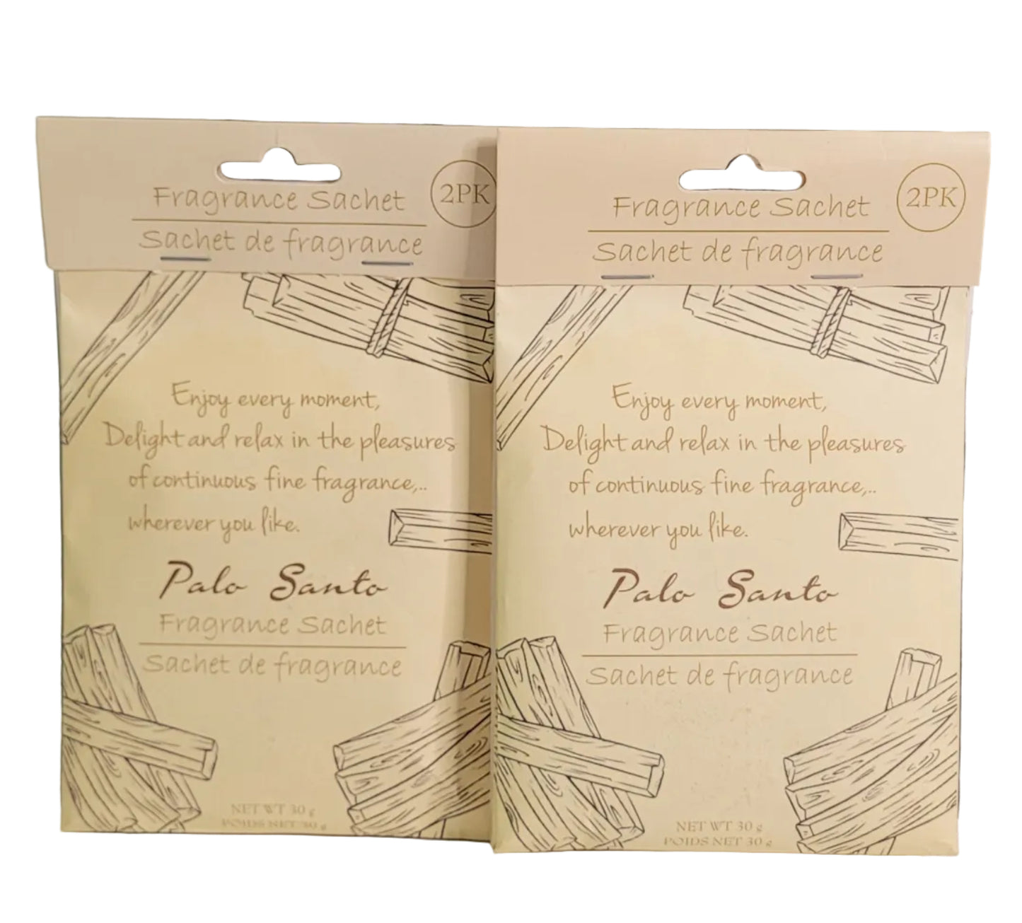 Fragrance Sachet 2 pk - 2pc Set - Palo Santo Scent