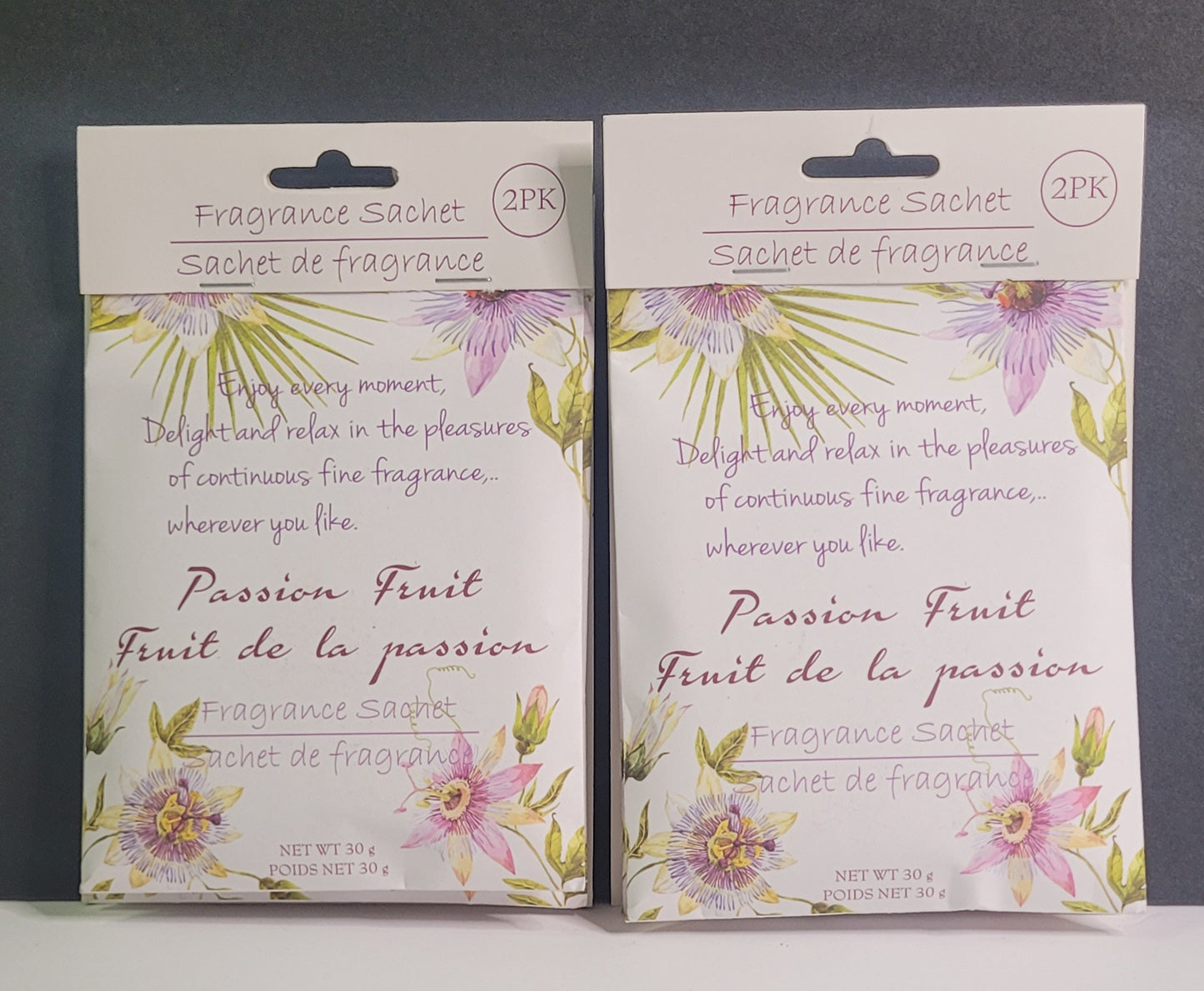 Passion Fruit Fragrance Sachet 2 - 2pk - 2pc Set