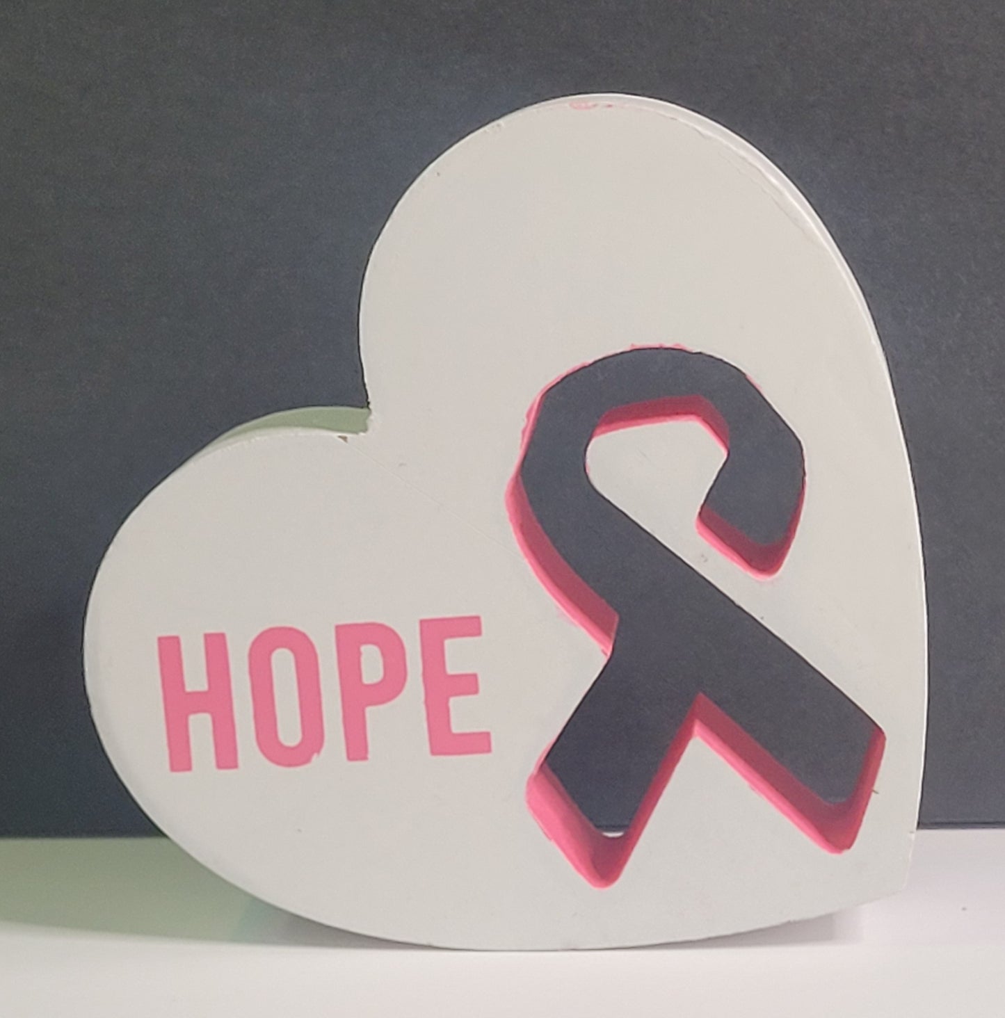 Breast Awareness wooden desk decoration