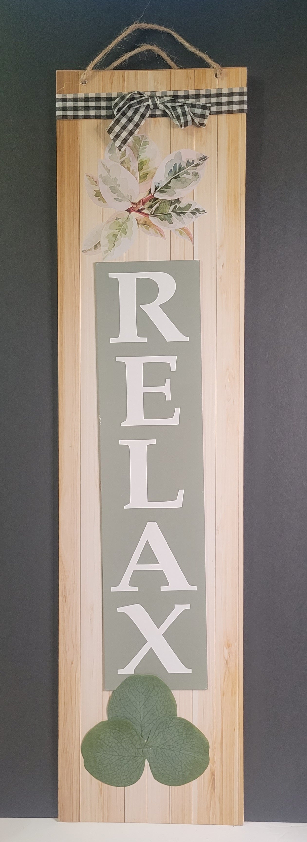 RELAX - Hanging Decor Indoor/ Outdoor 24×6