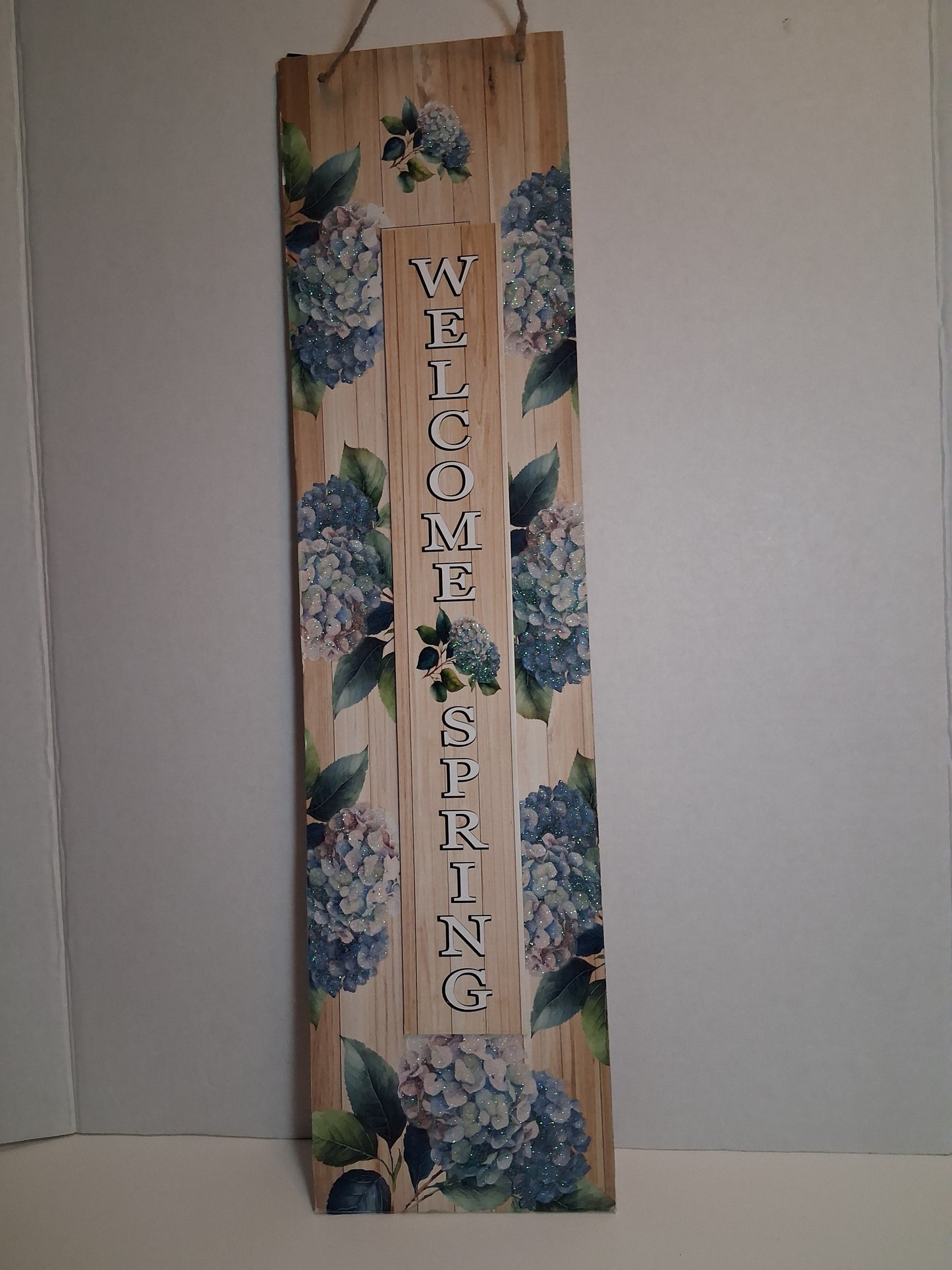 WELCOME SPRING - Hanging Decor Indoor/Outdoor 24×6