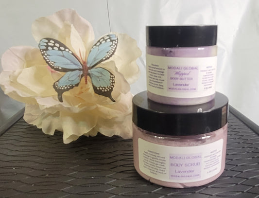 Holiday Gift Sets Available Now...💜 Lavender Scented 💜 Body Scrub 4oz & 2oz Body Butter
