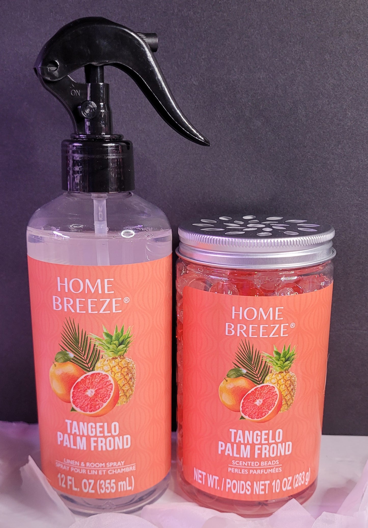Tangelo Scented Room Spray 12oz & Aroma Beads Air Freshener 10oz Set