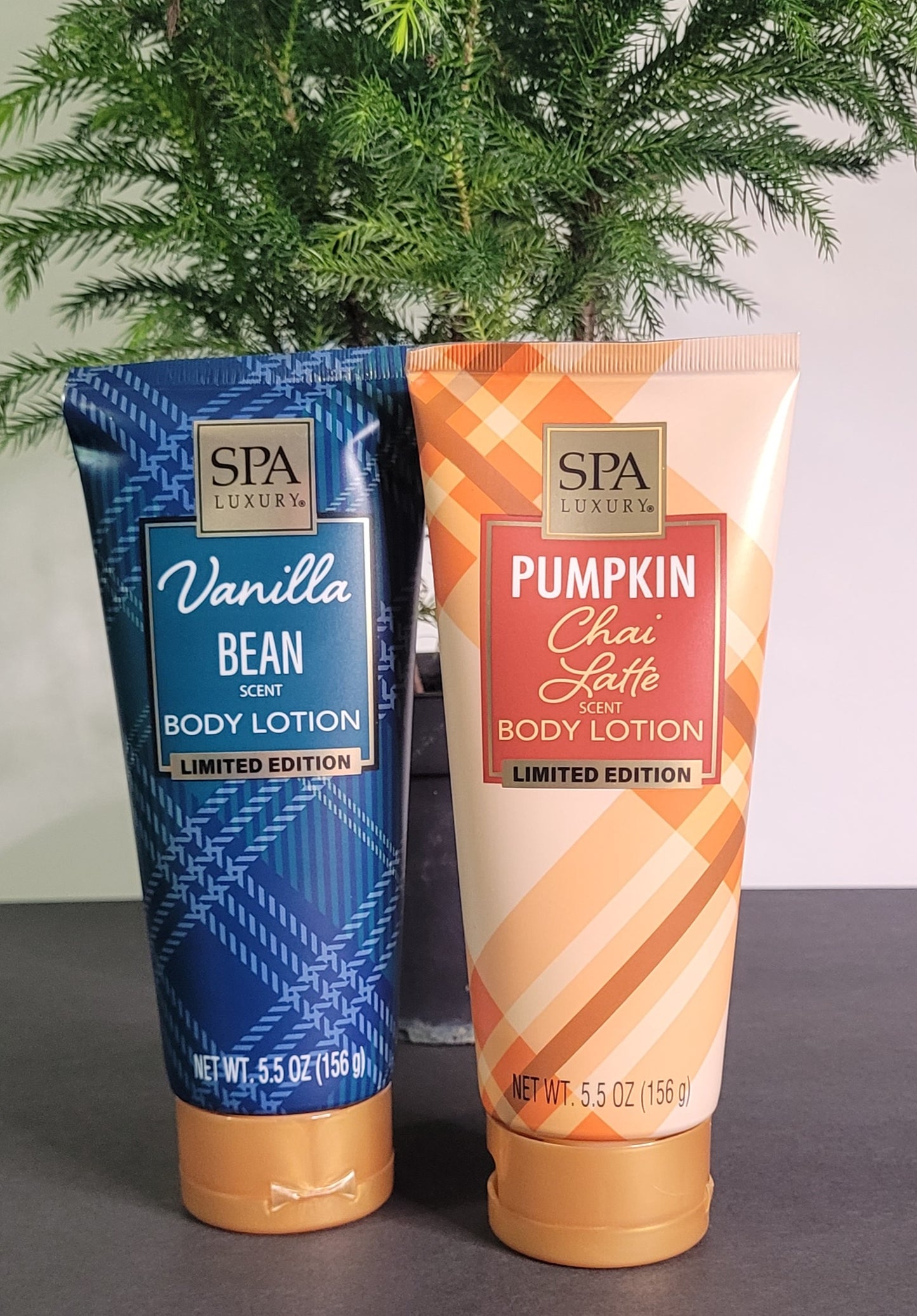Vanilla Bean Body Lotion & Pumpkin Chai Latte Scented Body Lotion (Set of 2)
