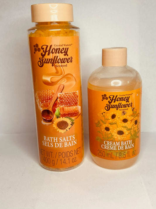 Honey Sunflower Scented Bath Set 2pc
