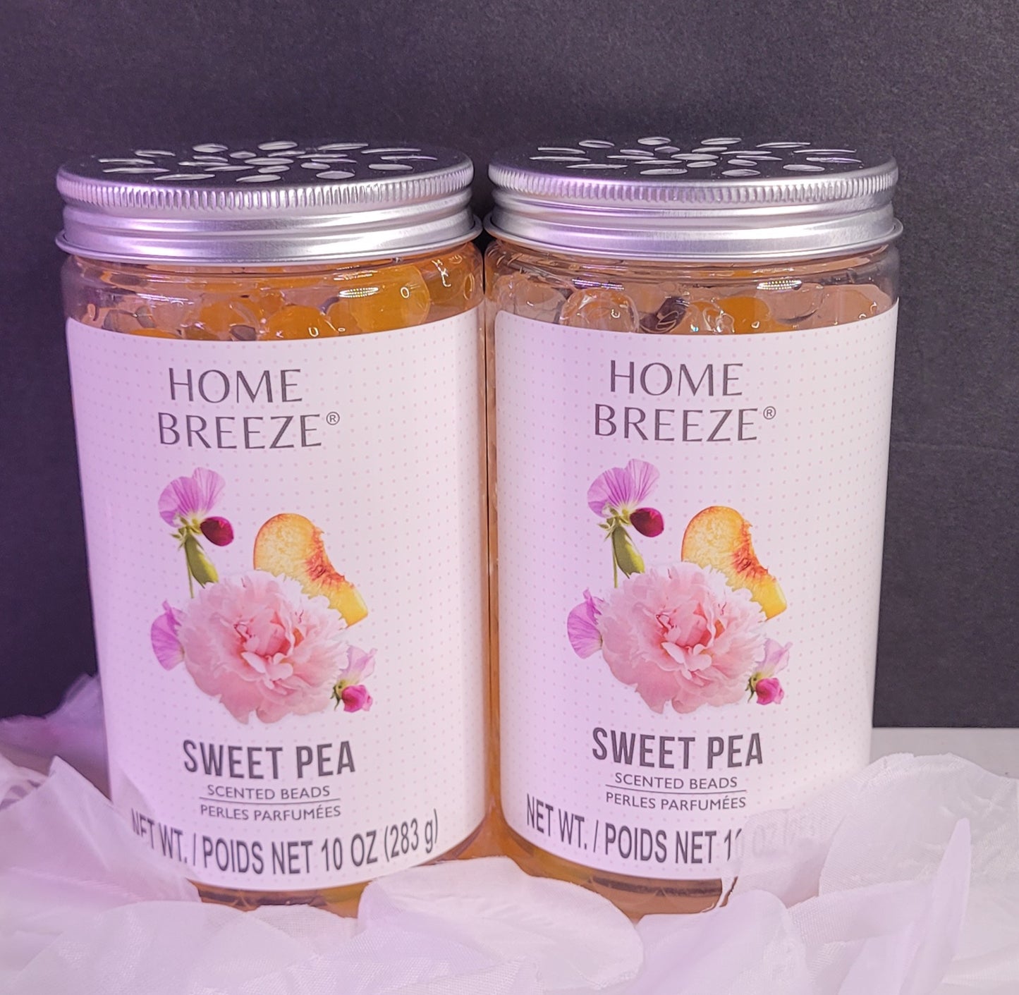 Sweet Pea Scented Air Freshner Beads 10oz- 2pc Set