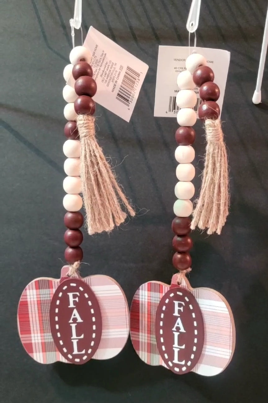 Fall Hanging Decorations - Set of 2