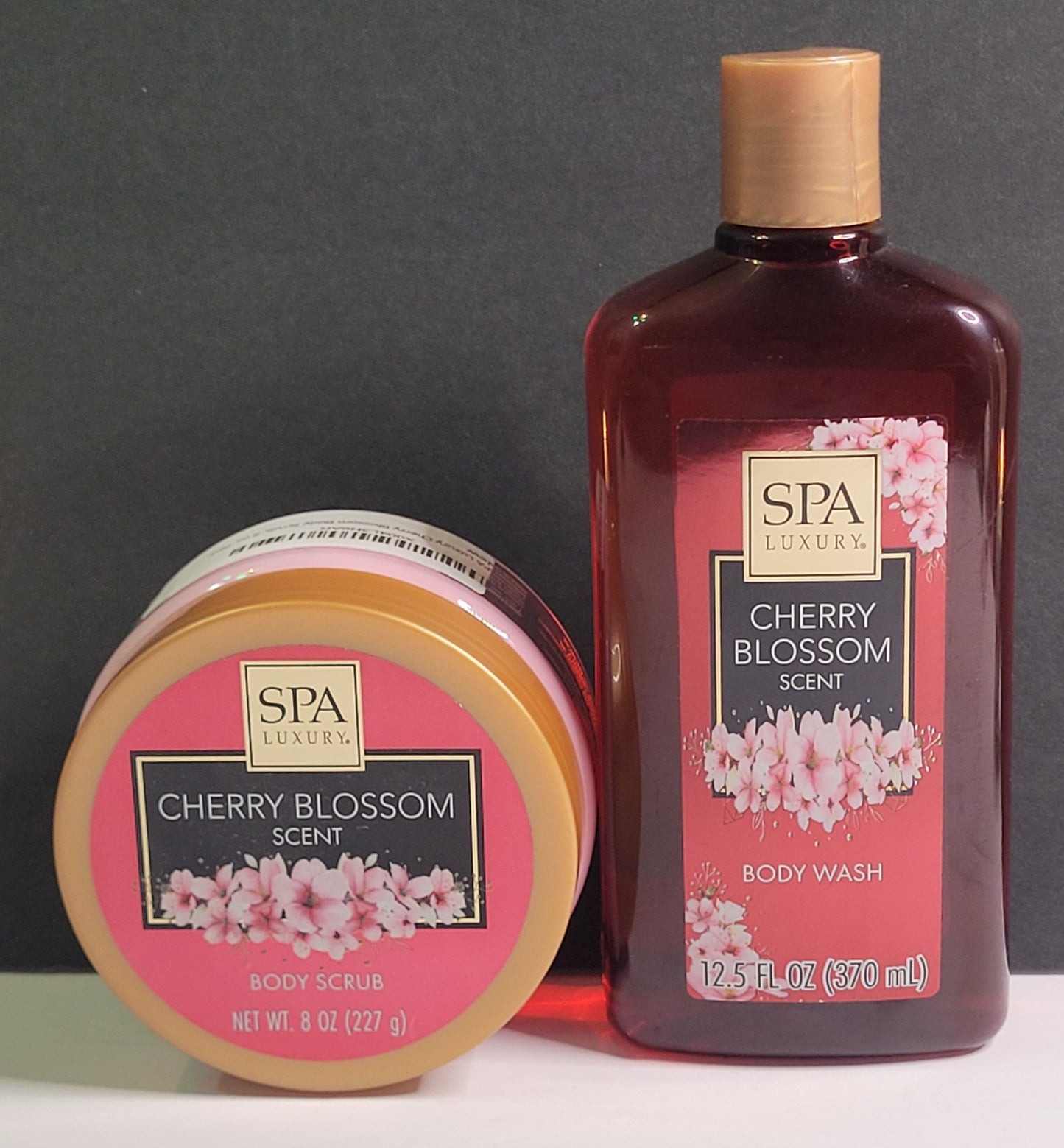 Cherry Blossom Body Wash & Body Scrub ( Set of 2)