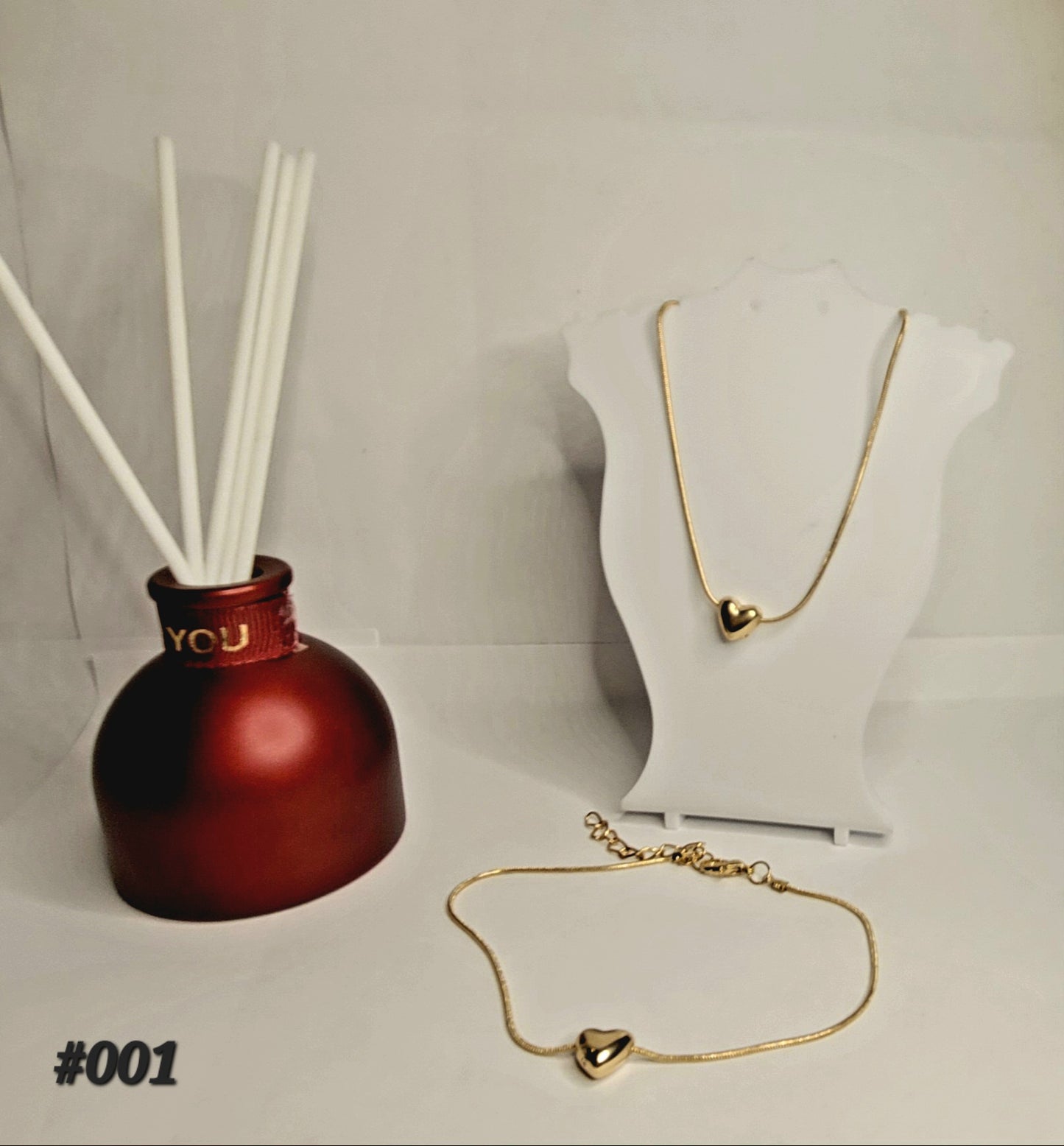 Gold Plated Anklet Heart Pendent š¤