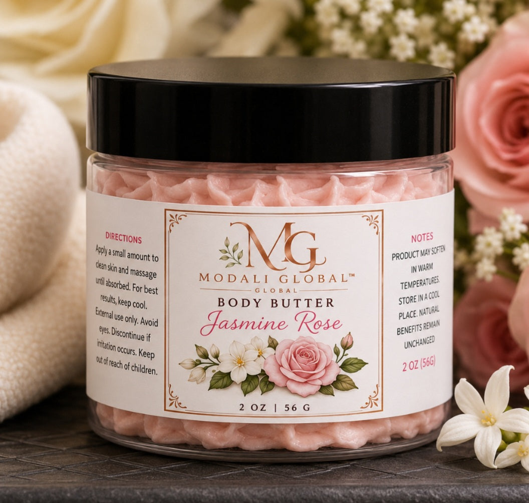 Modali Global Whipped Jasmine Rose Scented Body Butter 2oz 💫