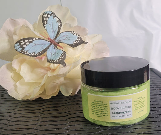 Modali Global Lemongrass Scented 🦋 Body Scrub 4oz