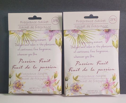 Passion Fruit Fragrance Sachet 2 - 2pk - 2pc Set