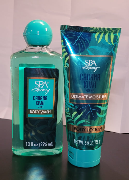Cabana Kiwi Scented Body Wash & Lotion - 2pc Set
