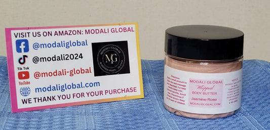 Modali Global Whipped Jasmine Rose Scented Body Butter 2oz 💫
