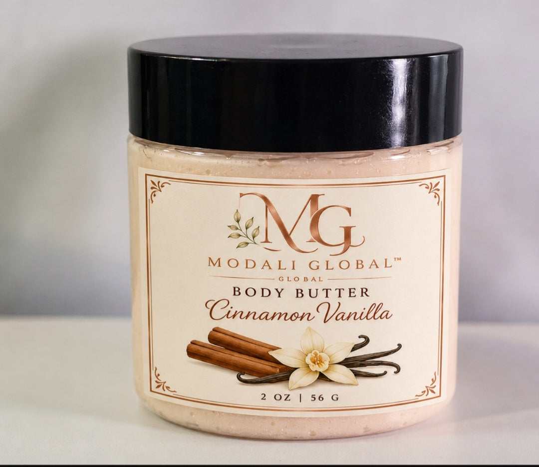 Modali Global Cinnamon & Vanilla Whipped Body Butter 2 oz 💫