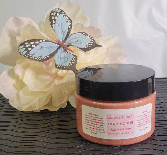 Modali Global Jasmine Rose Scented 🦋 Body Scrub 4oz