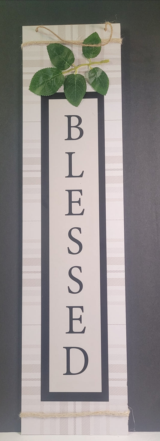 BLESSED - Wall Decor Indoor / Outdoor - 24×6 inches
