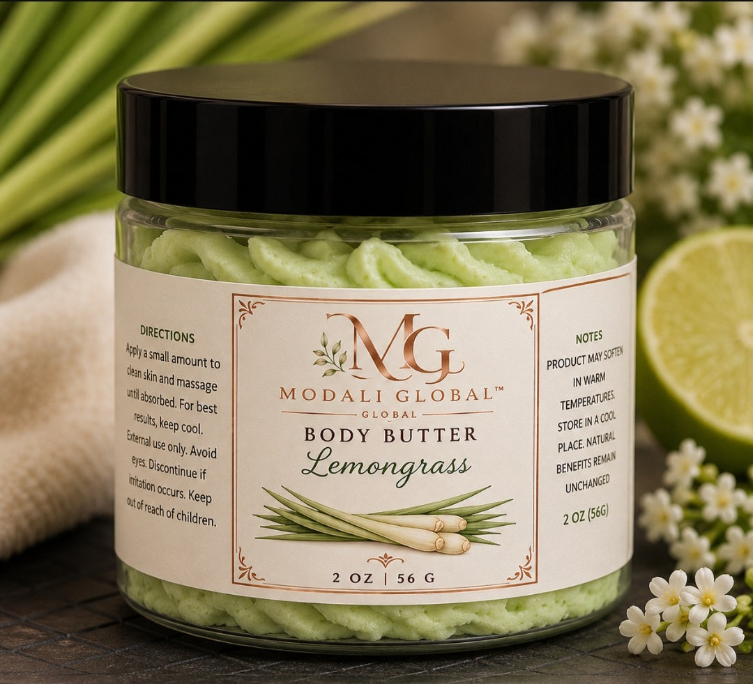 Modali Global Whipped Lemongrass Scented Body Butter 2oz 💫