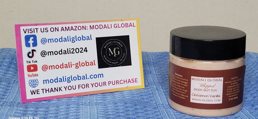 Modali Global Cinnamon & Vanilla Whipped Body Butter 2 oz 💫