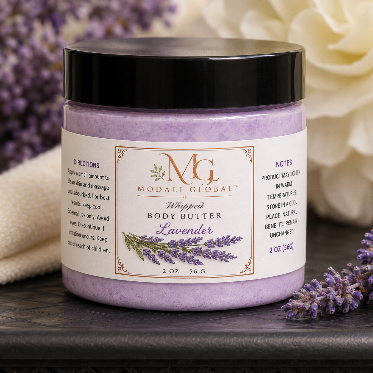 Modali Global Lavender Dream Whipped Body Butter 2oz