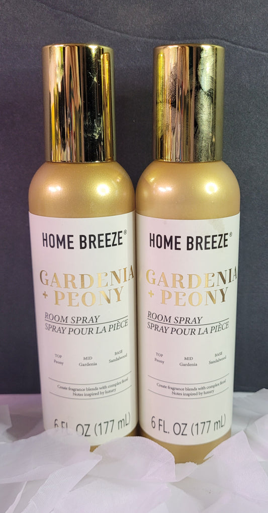 Gardenia + Peony Scented Room Spray 6oz ( Set of 2)