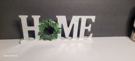 Decorative HOME sign that adds warmth and comfort to your space.”