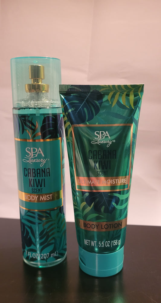 Cabana Kiwi Scented Body Lotion & Body Mist - 2 pc Set