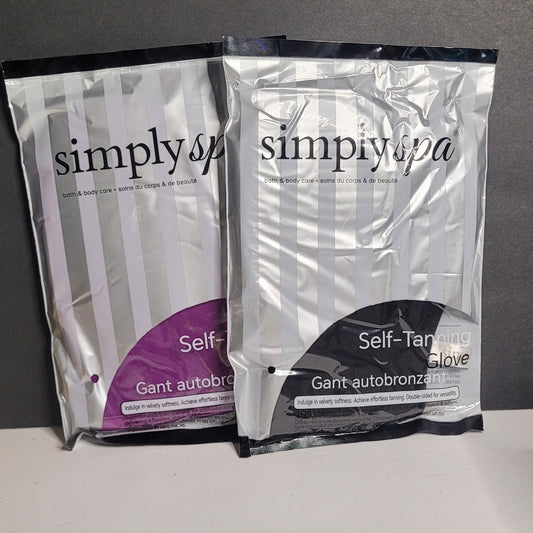 Self Tanning Glove  Set of 2  Black / Purple