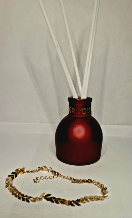 Gold Plated Herringbone Anklet