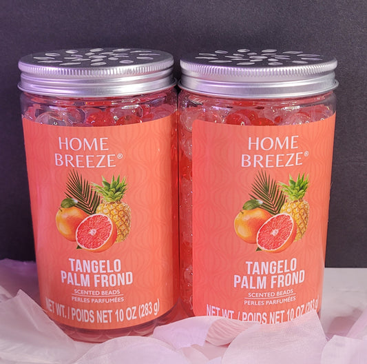 Tangelo Palm Frond Scented Air Freshner Beads 10oz  ( Set of 2 )