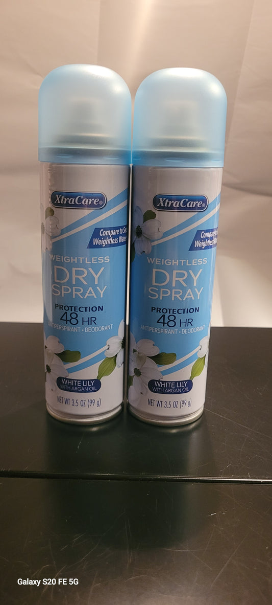 Dry Spray Weightless Antiperspirant/ Deodorant 2pc Set