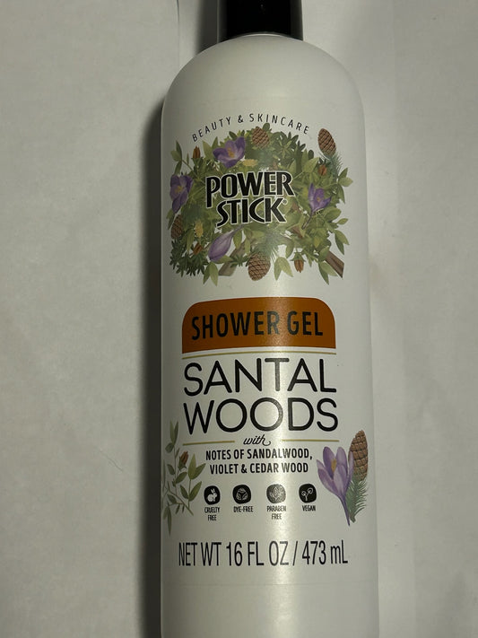 Shower Gel Santal Woods Scent 16oz