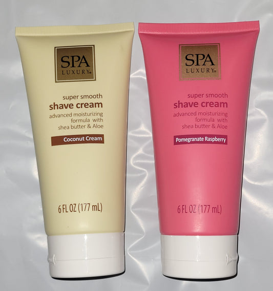 Shave cream 2pc set Coconut,  Pomegranate Raspberry Scented